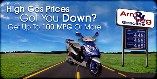 High Gas Prices Got You Down? Get up to 110 mpg or more.